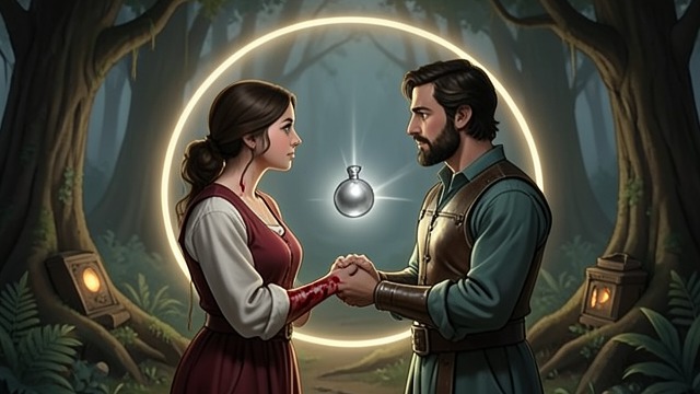 A Vow of Mutual Essence from "The CEO’s Baby Girl: A Workplace Reverse Harem Romance (Age-Gap Billionaire Obsessions)". A Vow of Mutual Essence Rewriting the bond Ariella and Dominic meet in a sacred grove for a ceremony that deliberately differs from the earlier binding.