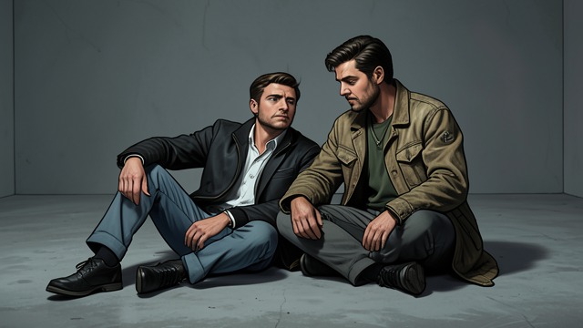 The Shelter Floor from "The Wife He Never Wanted: A Marriage-In-Crisis Billionaire Romance (Second Chance Billionaires)". The Shelter Floor A Cold Place Of Honesty Maddox sits on concrete beside Skipper without status, office furniture, or a controlled audience.