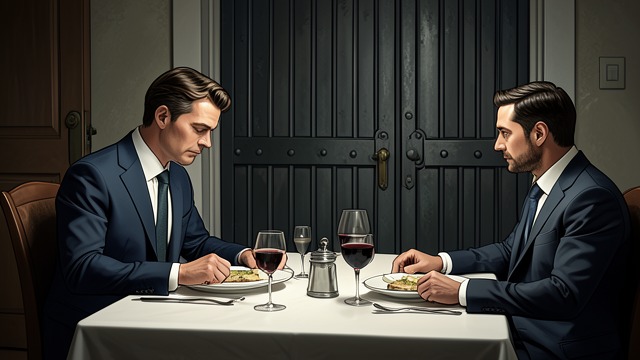 The First Dinner from "The Wife He Never Wanted: A Marriage-In-Crisis Billionaire Romance (Second Chance Billionaires)". The First Dinner Facing David Maddox sits across from David Templeton and admits that the marriage was a calculated act.