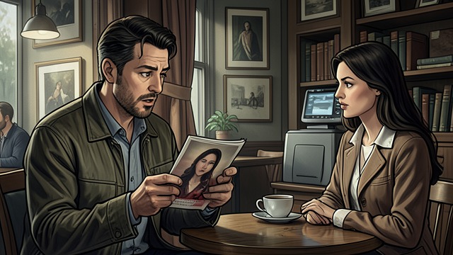 A Photograph and a Meeting from "Call Me Yours". A Photograph and a Meeting An image sent Chris attaches a photograph and asks Kayla to meet him at Cocomo Café.