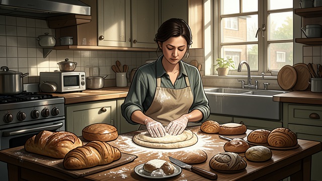 Baking for Income from "Are We Having Fun Yet". Craft Fair Enterprise Kay Willis sells breads and cakes at Saturday fairs, baking through the week while managing a large household.