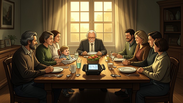 Bub's First Turn from "Are We Having Fun Yet". The Working Father Speaks Bub Willis receives the first turn to answer how his day went because the children have already occupied much of Kay's day.