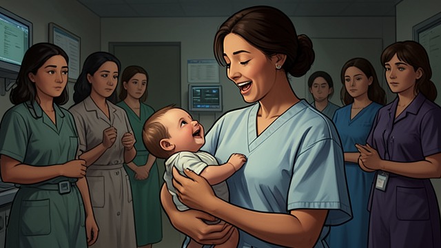 The First Smile from "Are We Having Fun Yet". Joy Arrives Later The baby's smile gives the mother a new emotional experience that feels genuine and uncomplicated.