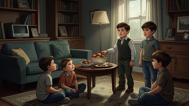 Household Rivalry from "Are We Having Fun Yet". Ten Children in Competition The Willis children compete for attention, space, possessions, and status within a crowded household.