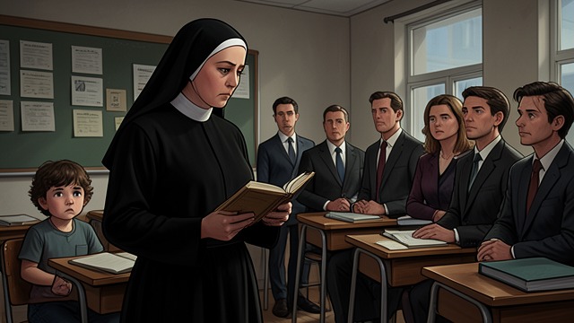 The Nun's Warning from "Are We Having Fun Yet". A Rule Against Classification A nun warns new teachers never to label students because labels can stunt growth.