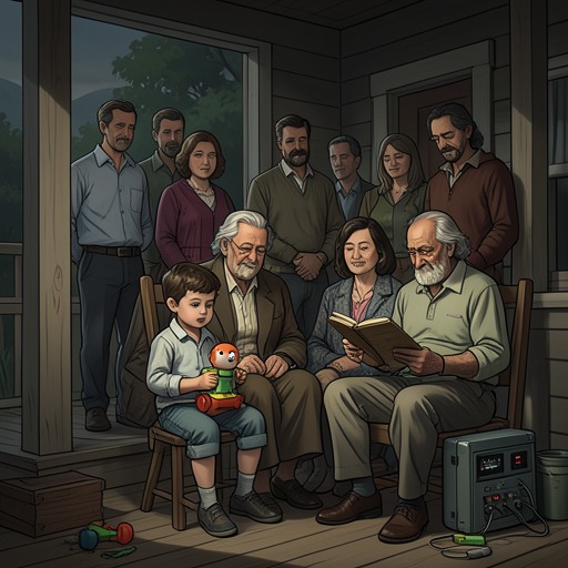 The Willis Family's Expansion from "Are We Having Fun Yet". This flow traces the Willis family from a desired large household into a resilient multigenerational network.