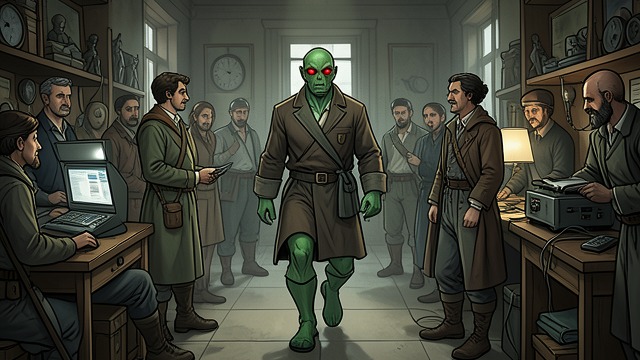 Ordinary Alien from "The People Upstairs". Ordinary Alien Milotan Normality Dan Greene's green skin and red pupils are ordinary on Milotis.