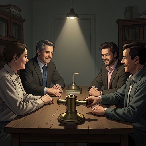 Medical Authority and Secrecy from "The People Upstairs". This flow follows the Greenes' dependence on Dr. Robinson and their fear of human medicine.