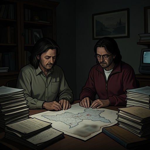 The Human Cover Story from "The People Upstairs". This flow traces the evolution of the Greenes' public explanation from foreignness to medical abnormality.