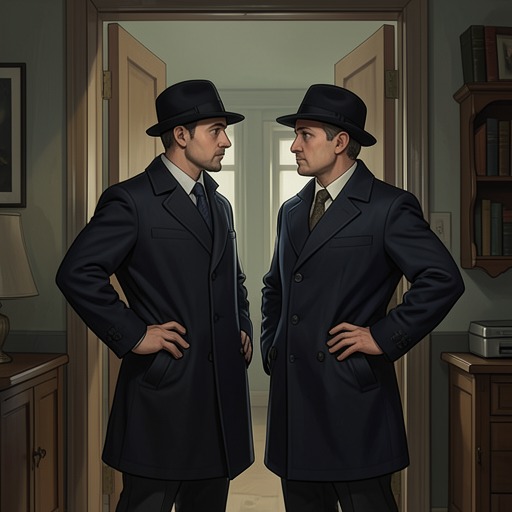 The Greenes' Shared Cover from "The People Upstairs". This flow traces the practical and emotional discipline through which May and Dan maintain one consistent public identity.