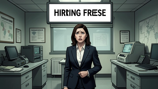 The Hiring Freeze from "Expecting The CEO's Baby - The Complete Series: BWWM Interracial Billionaire Pregnancy Romance". A Future Suspended Lost Employment NKL Laboratories freezes hiring after disappointing earnings and suspends Ryanna’s offer.