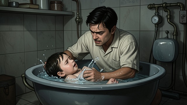 The Father He Becomes from "Expecting The CEO's Baby - The Complete Series: BWWM Interracial Billionaire Pregnancy Romance". Ordinary Presence Failed Bathing Andrew attempts to bathe AJ and is defeated by the child’s resistance.