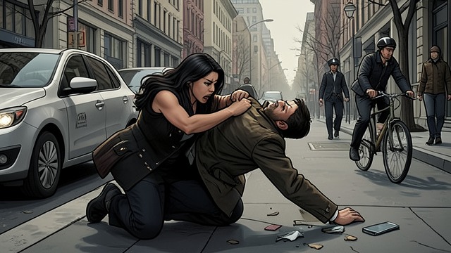 Traffic Rescue from "Expecting The CEO's Baby - The Complete Series: BWWM Interracial Billionaire Pregnancy Romance". A Life Saved The Accident Ryanna Owens notices Andrew Rutledge stepping into traffic while absorbed in his phone.