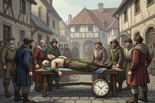 Glefald’s Death from "The Reincarnated Demon King's Host Just Wants to Live in Peace, But the Hero Won't Leave Him Alone". Glefald’s Death marks the end of an illness that Theo’s healing could delay but not defeat.