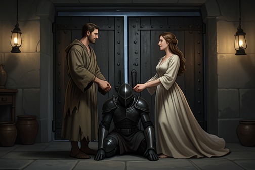 Luc Delays Theo's Execution from "The Reincarnated Demon King's Host Just Wants to Live in Peace, But the Hero Won't Leave Him Alone". Luc Delays Theo's Execution is the turning point of the trial of the Demon King's Host.