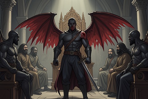 Malthios’s Ascension to Demon King from "The Reincarnated Demon King's Host Just Wants to Live in Peace, But the Hero Won't Leave Him Alone". Malthios’s Ascension to Demon King is the decisive transformation that converts Malthios’s private grief into a change in the political order of demonkind.
