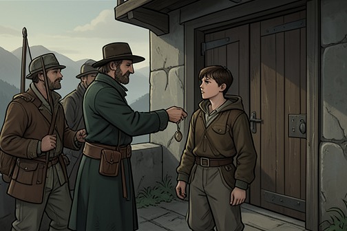 The Hero’s Party’s Farewell from Leafel from "The Reincarnated Demon King's Host Just Wants to Live in Peace, But the Hero Won't Leave Him Alone". The Hero’s Party’s Farewell from Leafel is the decisive parting between Theo and the Hero’s party at the Leafel Watchtower.