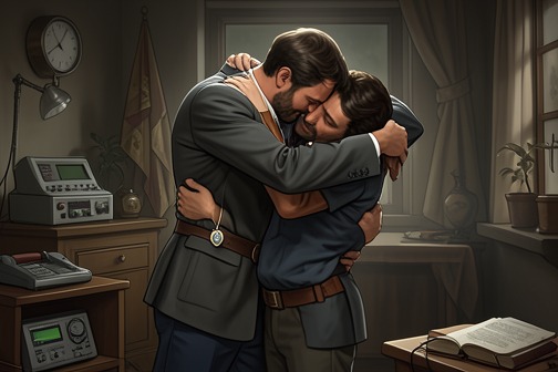 Theo and Luc’s Union from "The Reincarnated Demon King's Host Just Wants to Live in Peace, But the Hero Won't Leave Him Alone". Theo and Luc’s Union is the turning point at which their relationship becomes an openly chosen partnership rather than an uncertain attraction.