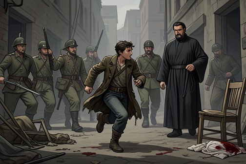 Theo’s Escape from Hero Training from "The Reincarnated Demon King's Host Just Wants to Live in Peace, But the Hero Won't Leave Him Alone". Theo’s Escape from Hero Training is the turning point at which Theo refuses to become part of Algeya’s inherited heroic machinery.