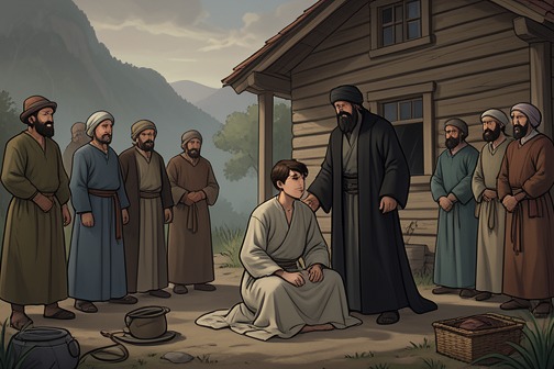 Theo’s Settlement in Leafel from "The Reincarnated Demon King's Host Just Wants to Live in Peace, But the Hero Won't Leave Him Alone". Theo’s Settlement in Leafel is the decisive turn in Theo’s life from fugitive travel to self-fashioned belonging.