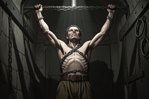 Tyraz Tortures Theo from "The Reincarnated Demon King's Host Just Wants to Live in Peace, But the Hero Won't Leave Him Alone". Tyraz Tortures Theo is the captivity episode in which Tyraz attempts to break Theo physically, psychologically, and politically.