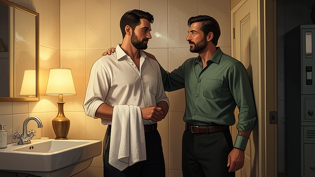 First Desire, First Trust from "The Reincarnated Demon King's Host Just Wants to Live in Peace, But the Hero Won't Leave Him Alone". First Desire, First Trust Vulnerability becomes intimacy While caring for Luc’s recovery, Theo and Luc share a bath.