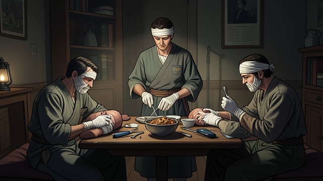 Theo Becomes Their Healer from "The Reincarnated Demon King's Host Just Wants to Live in Peace, But the Hero Won't Leave Him Alone". Theo Becomes Their Healer A professional role takes shape Theo assesses the party’s injuries and teaches them that rest and food matter.