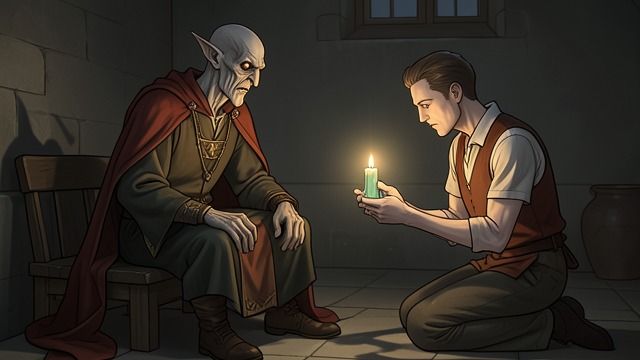Glefald’s Chosen Ending from "The Reincarnated Demon King's Host Just Wants to Live in Peace, But the Hero Won't Leave Him Alone". Glefald’s Chosen Ending A healer cannot reverse time Theo treats Glefald’s lung rot but cannot stop it from returning.