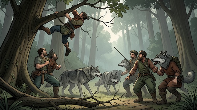 Trust Earned in Battle from "The Reincarnated Demon King's Host Just Wants to Live in Peace, But the Hero Won't Leave Him Alone". Trust Earned in Battle Cooperation under pressure The party fights the Dire wolves with coordinated magic, weapons, and quick improvisation.
