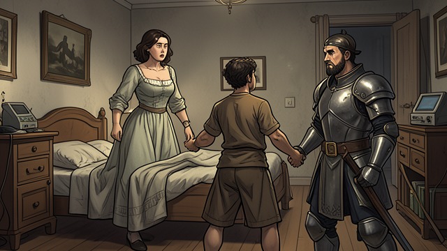 A Reunion Under Suspicion from "The Reincarnated Demon King's Host Just Wants to Live in Peace, But the Hero Won't Leave Him Alone". A Reunion Under Suspicion Eliza challenges the deserter Theo arrives to save Luc and finds Eliza at his bedside.