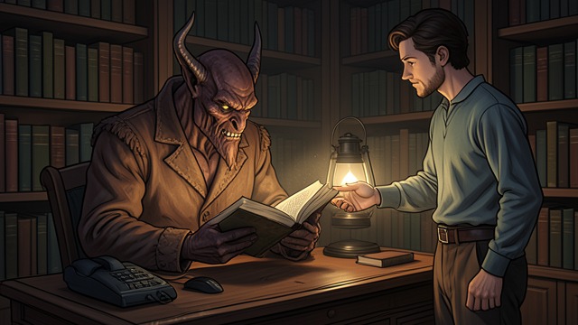 A Reader in the Library from "The Reincarnated Demon King's Host Just Wants to Live in Peace, But the Hero Won't Leave Him Alone". A Reader in the Library Help without a price Malthios struggles to read in secret, embarrassed by how far behind he is.