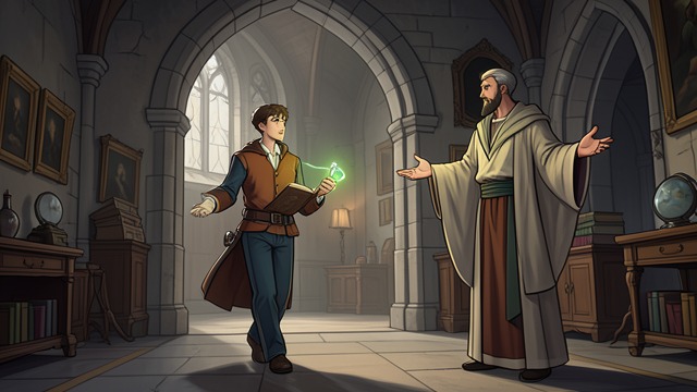 A Scholar’s Chosen Future from "The Reincarnated Demon King's Host Just Wants to Live in Peace, But the Hero Won't Leave Him Alone". A Scholar’s Chosen Future Refusing the family script Avery declines to escort Theo home because he must return to the academy to study magic.