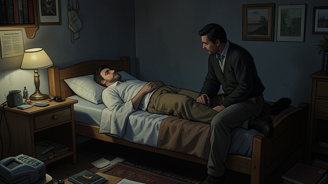 Trust in a Shared Bed from "The Reincarnated Demon King's Host Just Wants to Live in Peace, But the Hero Won't Leave Him Alone". Trust in a Shared Bed Boundaries respected Luc stays in Theo’s small home to watch over Khal and sleeps in Theo’s bed because there is little space.