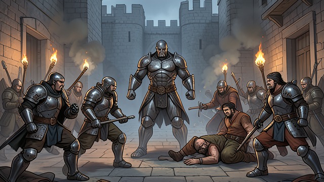 The Hero’s Party Breaks In from "The Reincarnated Demon King's Host Just Wants to Live in Peace, But the Hero Won't Leave Him Alone". The Hero’s Party Breaks In An assault against overwhelming odds Luc’s party penetrates the fortress and fights its defenders through the courtyard.