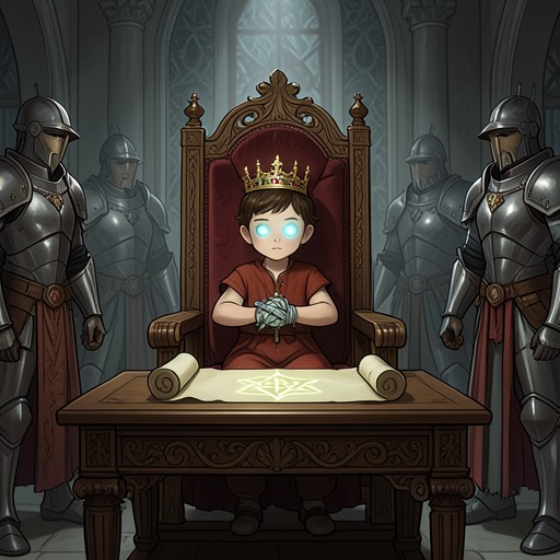The Heroic Duty System from "The Reincarnated Demon King's Host Just Wants to Live in Peace, But the Hero Won't Leave Him Alone". The story challenges a political order that turns exceptional children into weapons and treats lifelong sacrifice as the natural meaning of heroism.