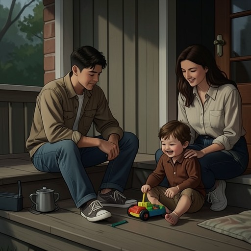 Imani and Dale’s Chosen Parenthood from "The Reincarnated Demon King's Host Just Wants to Live in Peace, But the Hero Won't Leave Him Alone". Imani and Dale’s care offers Theo a corrective experience of family and helps make Leafel a place he can finally claim as home.