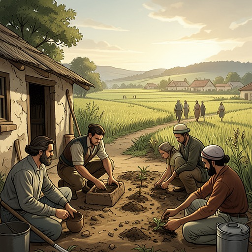 The Return to Leafel from "The Reincarnated Demon King's Host Just Wants to Live in Peace, But the Hero Won't Leave Him Alone". The journey home transforms Leafel from a refuge Theo built alone into a shared future sustained by community, love, and work.