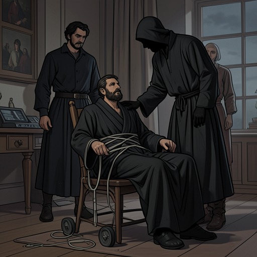 Theo and Tyraz in Captivity from "The Reincarnated Demon King's Host Just Wants to Live in Peace, But the Hero Won't Leave Him Alone". Theo’s imprisonment becomes a direct struggle over bodily autonomy and endurance, while Malthios’s support keeps the Demon Lord from isolating him completely.