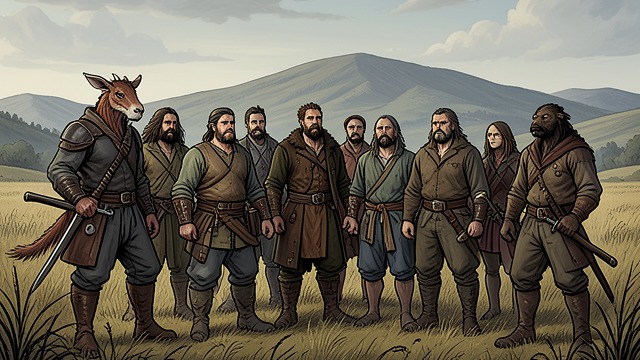 The Local Army from "Vainqueur the Dragon". The Local Army From Workers to Defenders Gnolls, Kobolds, Werewolves, Undead, Mimics, and farmers are armed to defend their settlement.