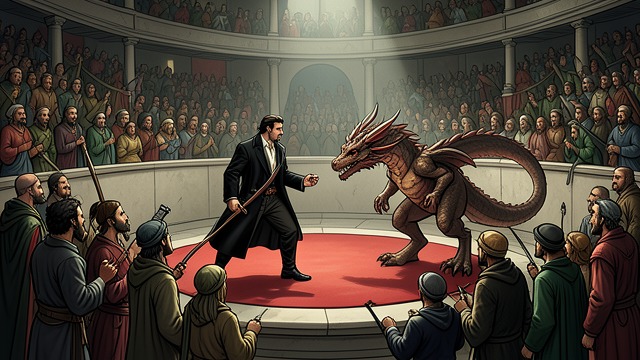 The Demon Corrida from "Vainqueur the Dragon". The Demon Corrida A Public Challenge Brandon Maure frames the confrontation as a spectacle, using the crowd, the arena, and Matador abilities to convert…