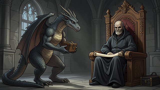 The Castle Challenge from "Vainqueur the Dragon". The Castle Challenge A Rival Lair Vainqueur approaches Furibon seeking a larger home for his hoard.