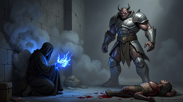The Final Poke from "Vainqueur the Dragon". The Final Poke Intelligence Through Deception Vainqueur uses invisibility, anti-magic, and a surprise fire attack to disable Maure's advantage.