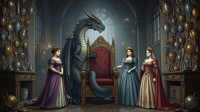 The New Celebration from "Vainqueur the Dragon". The New Celebration Bragging in a New Form Vainqueur prepares his own celebration to display three princesses, a restored empire, and the achievements of V&V.