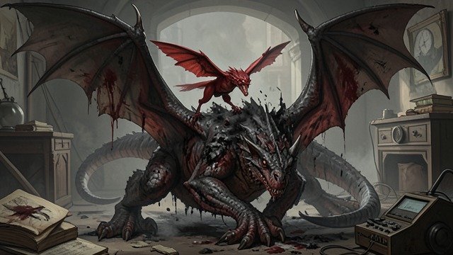 The First Defeat from "Vainqueur the Dragon". The First Defeat The Red Wing Maure's red wing forces Vainqueur into physical combat and magnifies every successful performance.