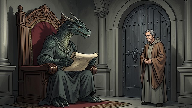 The First Commandment from "Vainqueur the Dragon". The First Commandment No Taxes Vainqueur declares that no treasure tax will be levied in his empire.