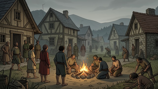 Murmurin's Community from "Vainqueur the Dragon". Murmurin's Community Monsters as Neighbors Victor Dalton finds Werewolves, Ghouls, Mimics, and Shapeshifters living together.