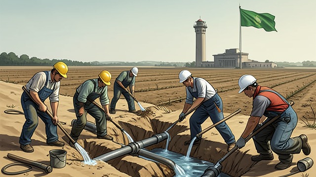 The Green Project from "Vainqueur the Dragon". The Green Project Engineering Against Hunger Allison and Rolo lead irrigation, planting, and water-management efforts to restore Murmurin's desert.