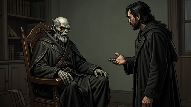 The Middle Unlife from "Vainqueur the Dragon". The Middle Unlife A Captive Audience Furibon complains about being trapped, bored, and forced to listen to Vainqueur's speeches.