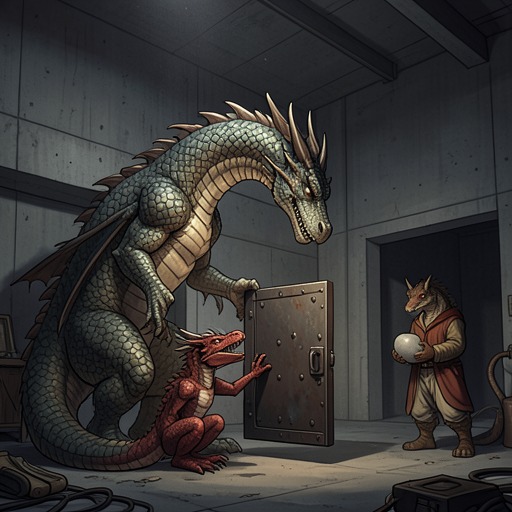The Bragging Day Cycle from "Vainqueur the Dragon". This flow traces the recurring Dragon custom of hoarding, displaying, comparing, and defending wealth across generations.