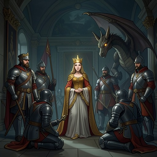 The Princess Motif from "Vainqueur the Dragon". This flow follows the novel's comic treatment of princesses as trophies, endangered creatures, political hostages, and symbols of cultural continuity.